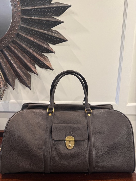 Brooks Brothers Other - Brooks Brothers Brown Leather Duffle Weekender Bag
